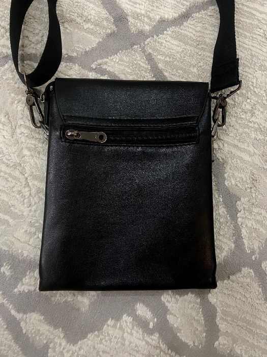 Мужская барсетка, кожаная