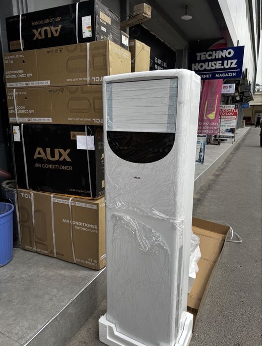 колонный кондиционер Aux 48/60/100 Inverter 150кв Гарантия +Доставка