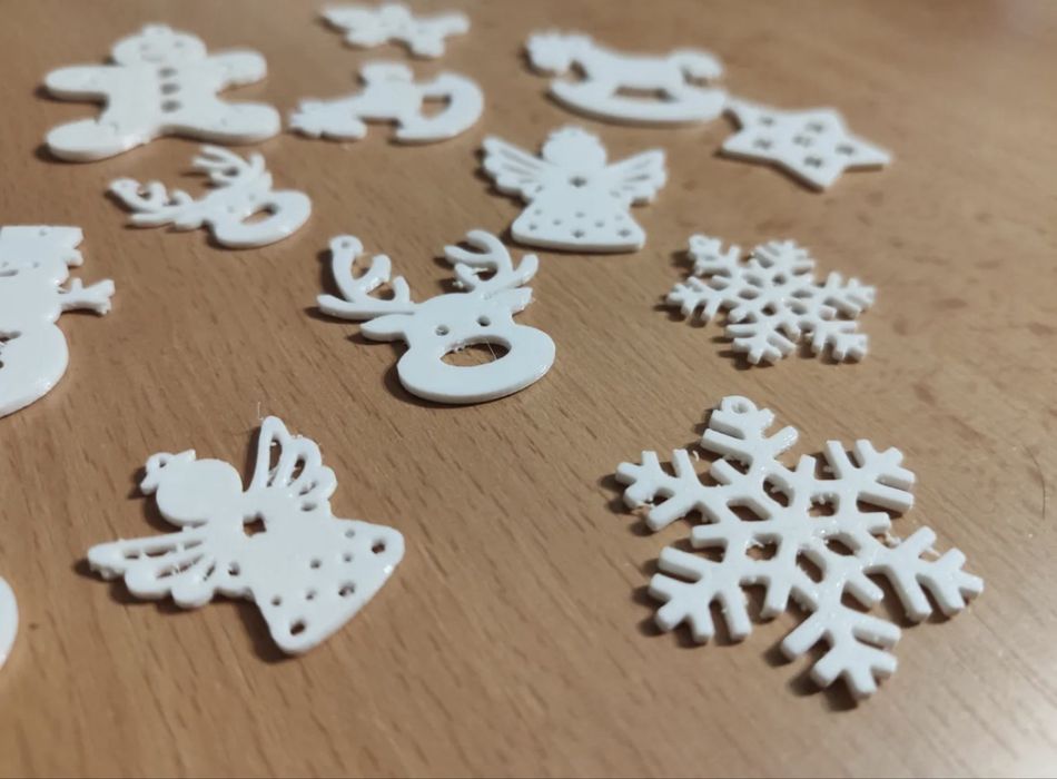 Коледни декорации 3D принтирани