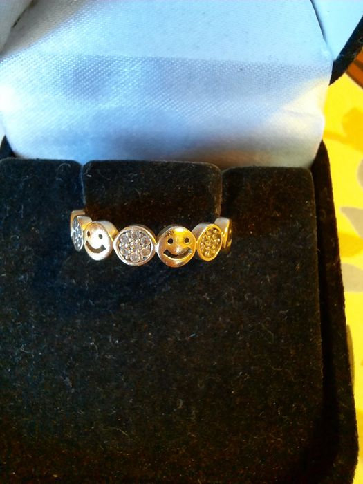 Inel aur galben 14 K, Smiley, 1.89gr, marimea 12