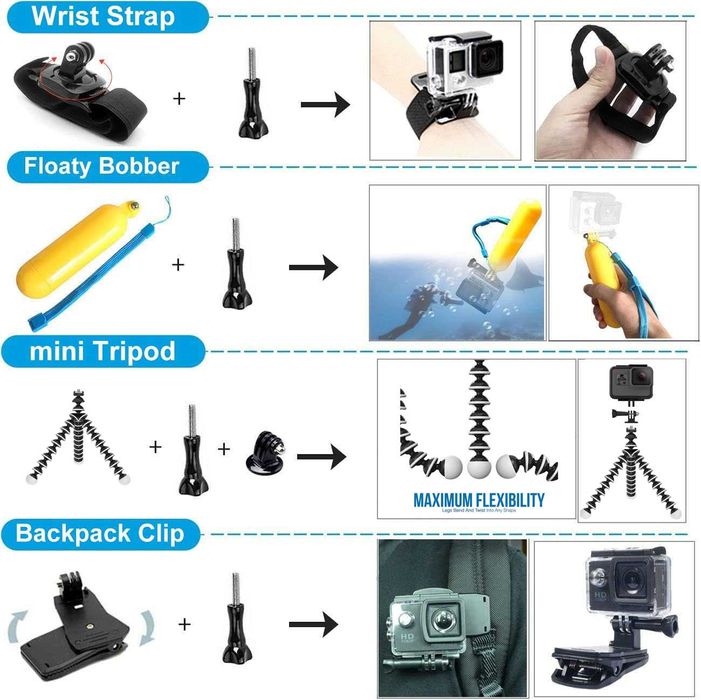 Комплект Аксесоари - GoPro Hero 13 Black - GARV Multiset 1