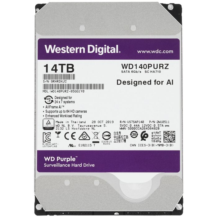 Жесткий диск 14 Тб WD Purple