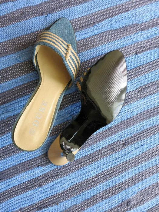 Дамски чехли - дънкови