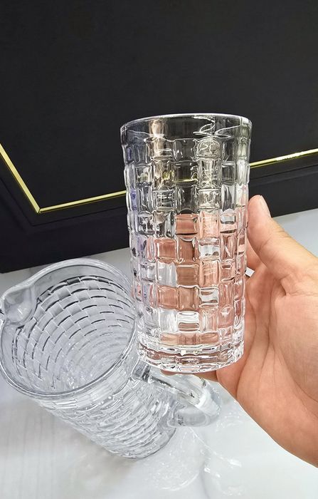 Графин и стаканы “Crystal Grid” – изысканный набор для дома