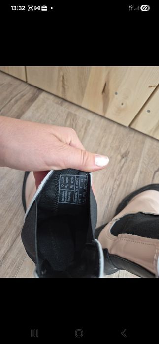 Ghete înalte piele 37