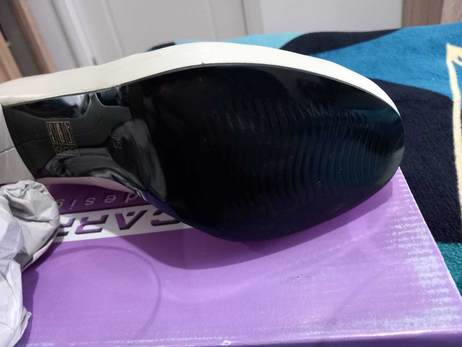 Pantofi piele, marine 39 , confortabili