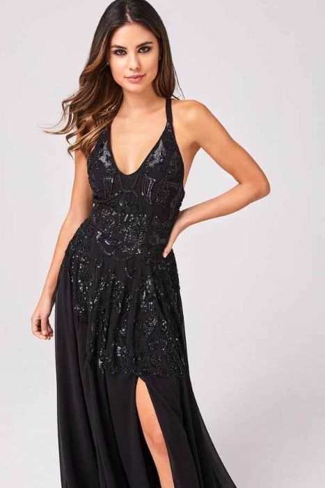 Rochie de ocazie neagra masura 8 UK (38)
