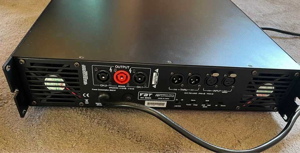 Усилвател FBT AX 3000 *Нов* - 2х1500 W здрав и надежден