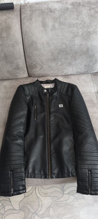 Подростковая Кожаная Куртка Armani Junior