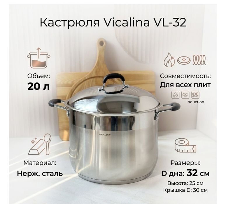 Кастрюля 20 литр  Vicalina