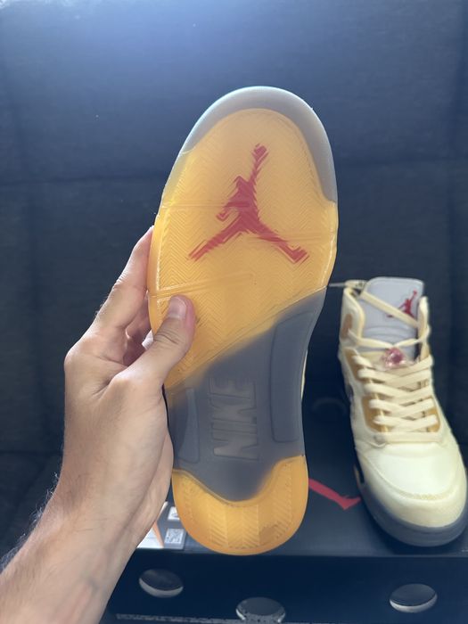 Air Jordan 5 x Off-White Sail
