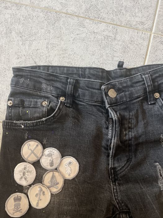 Дънки DSQUARED2 черни