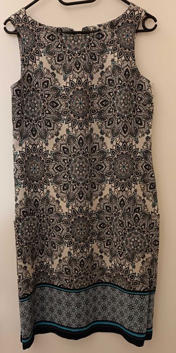 Rochie de vara scurta M 38 turquoise bleumarin