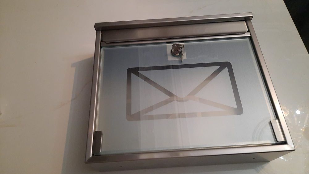 Cutie postal din inox