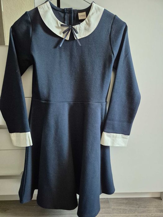 Rochie scoală 8-9ani, bleumarin