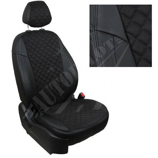 Чехлы на Ласетти, Джентра. Экокожа+Алькантара, Автопилот, Ромб