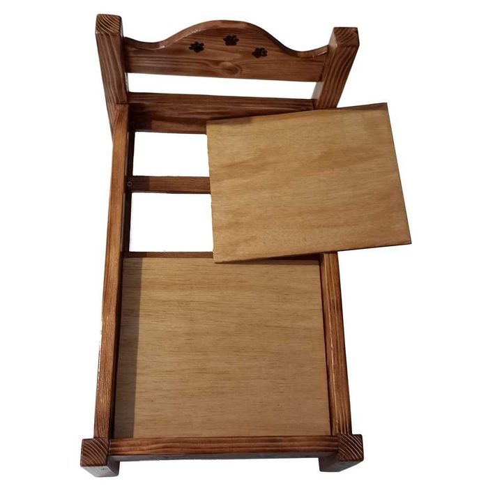 Patut din lemn pentru animale mici - pisici - caini