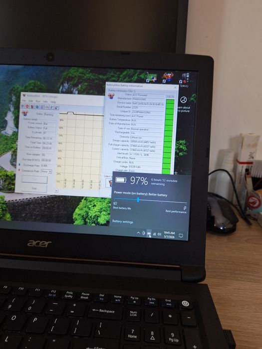 Laptop Acer Aspire A315-41,  Ryzen 5 2500U, 8 GB,  ssd M.2 256 GB  15.6"