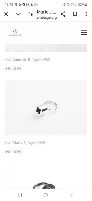 Inel argint designer