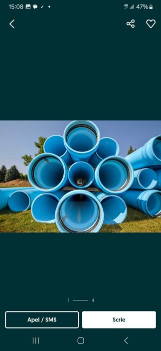 Foraje pe țeavă albastra