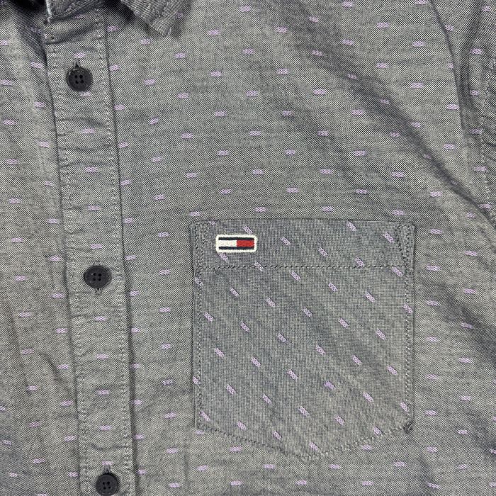 Мъжка риза Tommy Jeans - XL - Памук - Сив десен