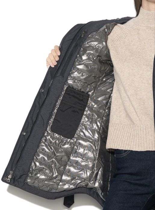 Columbia jacheta cu gluga si Omni Tech Carson Pass II pe gri inchis xs/34