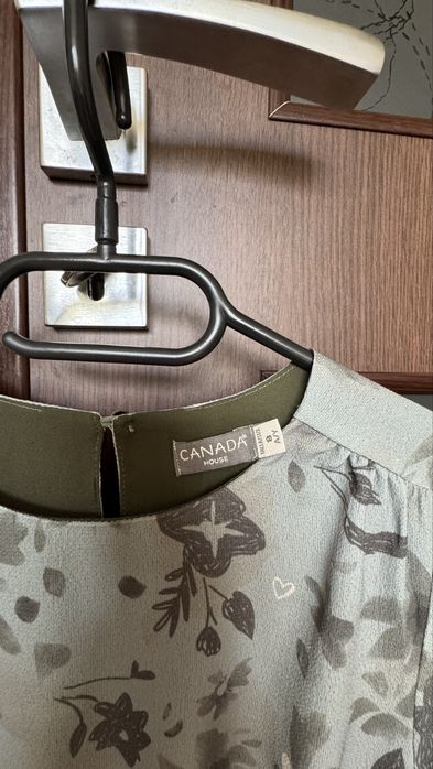 Детска рокля, маслено зелена