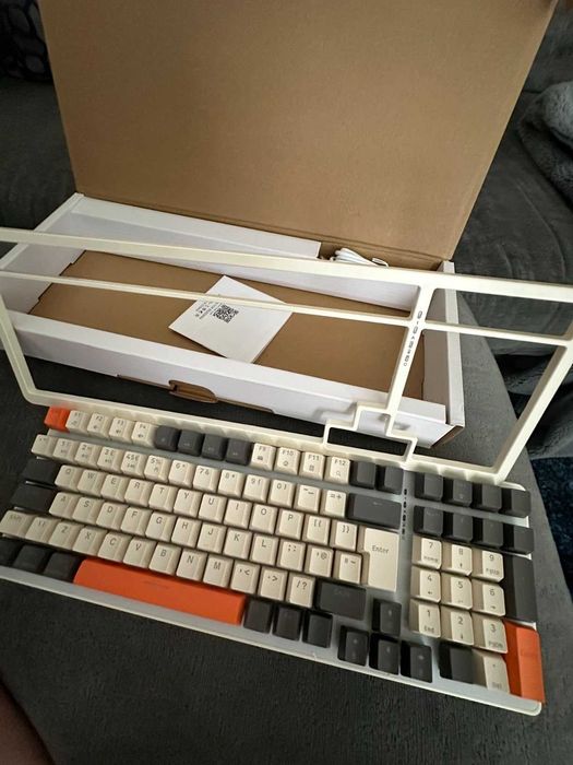 Механична геймърска клавиатура Rii, безжична 101 клавиша RGB подсветка