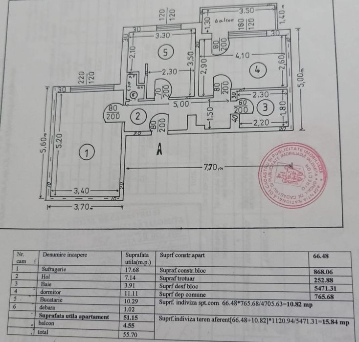 Vand apartament 2 camere