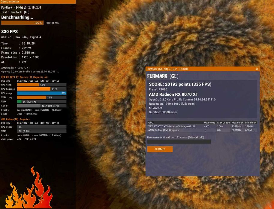Gaming PC Amd Ryzen 7 9800x3d Amd RX 9070xt XFX 16gb