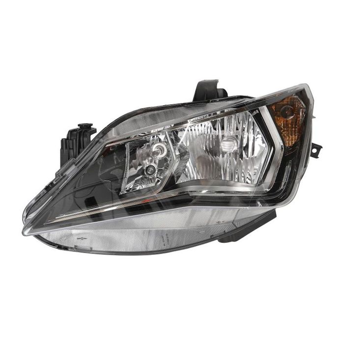 Far Seat Ibiza (6J), 05.2015-05.2017, stanga/dreapta, electric, tip bec H7+H7, cu lumini de zi pe LED, cu motoras, Valeo 046724