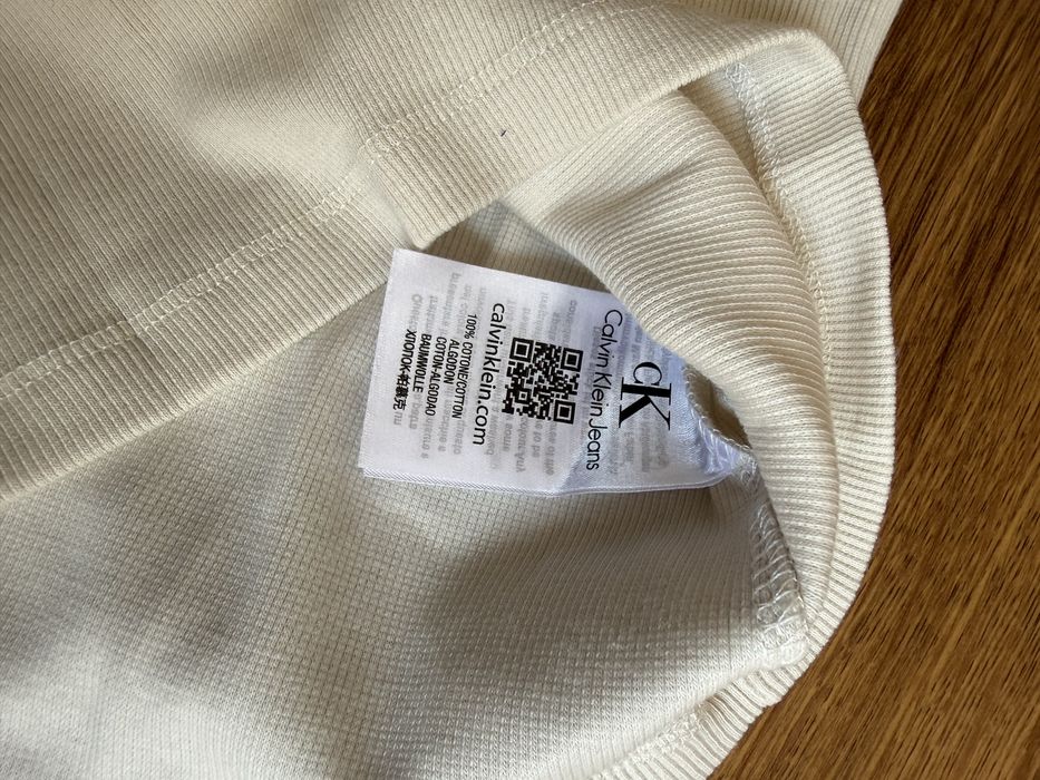 Maieu Calvin Klein damă, alb, mărimea M, nou cu etichetă