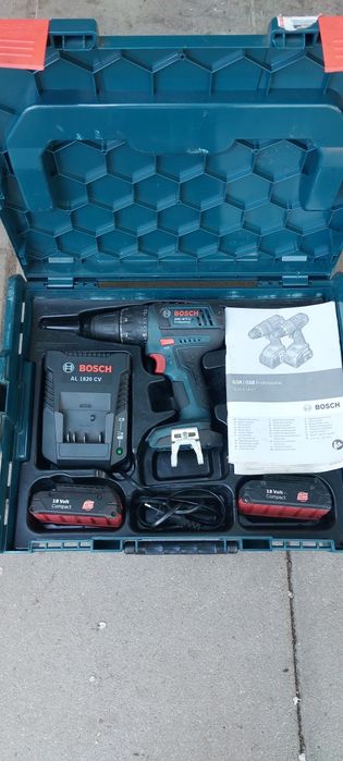 Продавам акумулаторна бормашина син Bosch