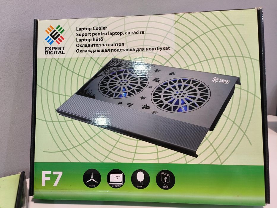 Cooler laptop aluminiu Expert Digital F7 17” – NOU, SIGILAT