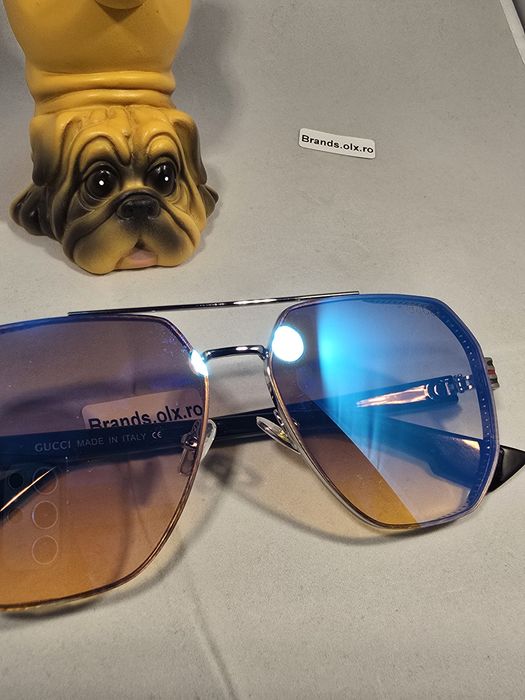 Ochelari de soare Gucci Mirro Blue, 66029, made in Italy