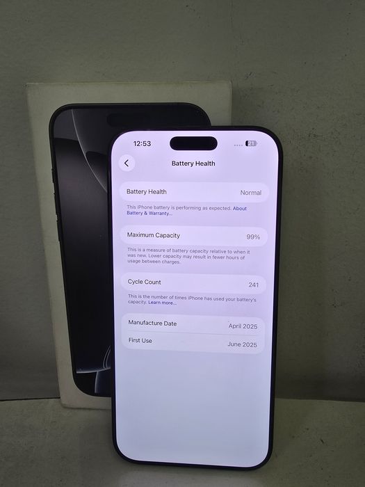 Apple Iphone 16 Pro Max 256GB, Гаранция
