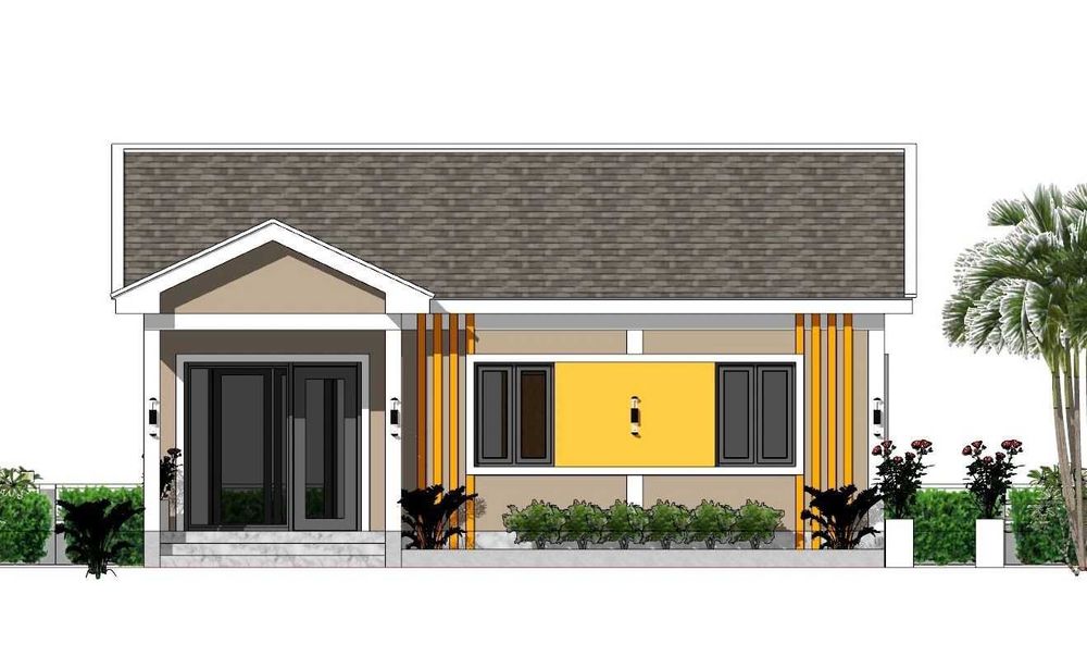 НА ИЗПЛАЩАНЕ - Луксозна сглобяема къща с 2 спални, 63 кв. м