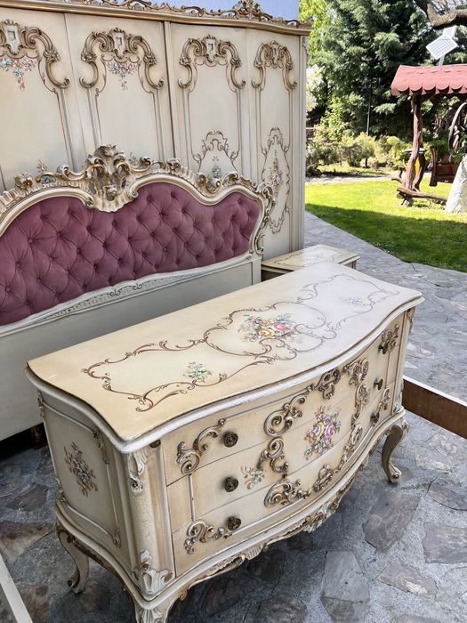 Dormitor stil Baroc Venetian pictat manual !