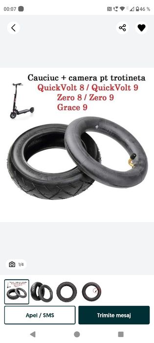 Vând Anvelope+Camera
