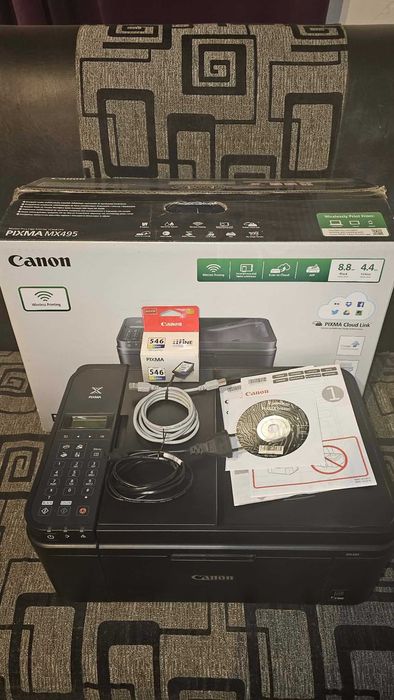 Imprimantă Multifuncțională Canon PIXMA MX495 WiFi +Bonus
