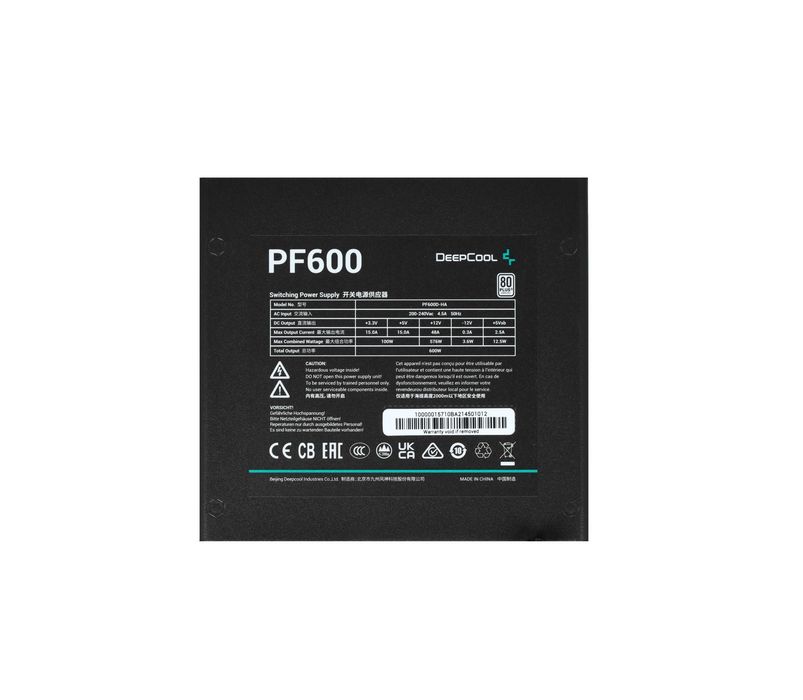 ' Блок питания DeepCool PF600 (600W / 80 PLUS)