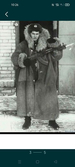 Тулуп караульный натуральный