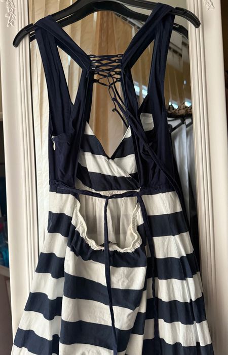 Лятна рокля , памук ,рае,ефектен гръб