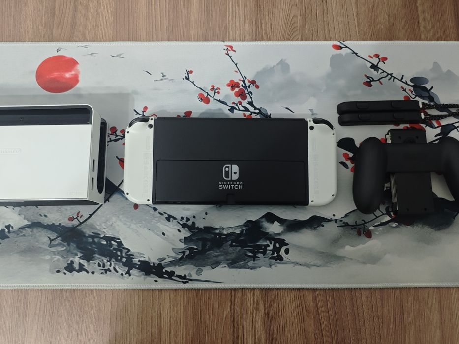 Прошитый Nintendo switch oled + полный комплект (актуально)
