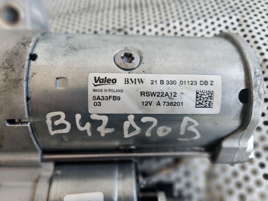 Electromotor Nou Sub 1.000 Km Bmw 2.0 D B47D20 Euro 6 G20 G21 G30 G31 X3 X4 X5 X6 X7 G05 G06 G07 F1