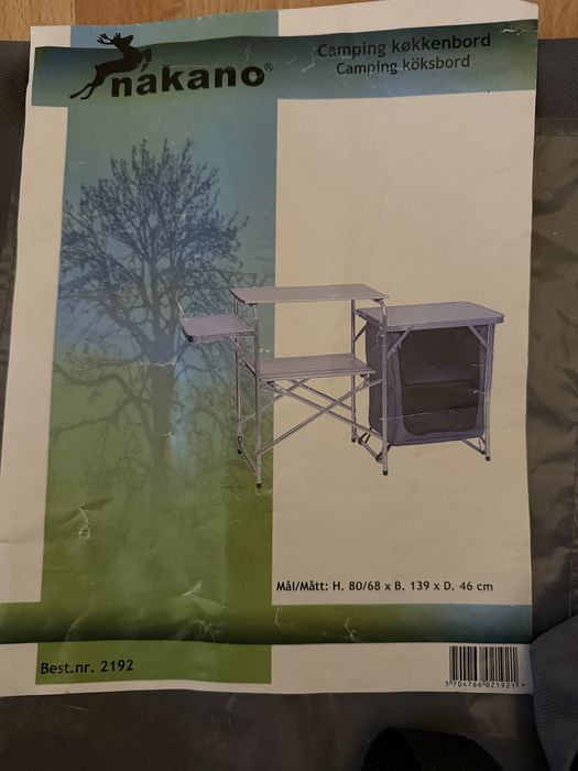 Set camping masă pliabilă cu dulap și grătar
