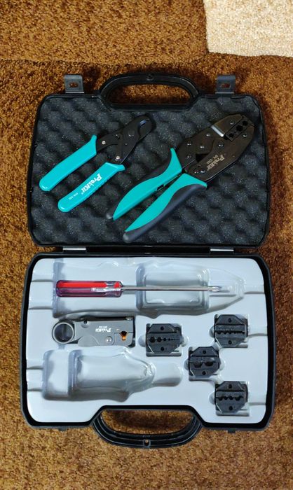 Набор инструментов для обжатия коаксиального кабеля ProsKit 6PK-330K