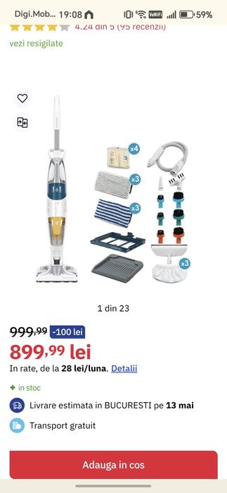 Vand aspirator vertical