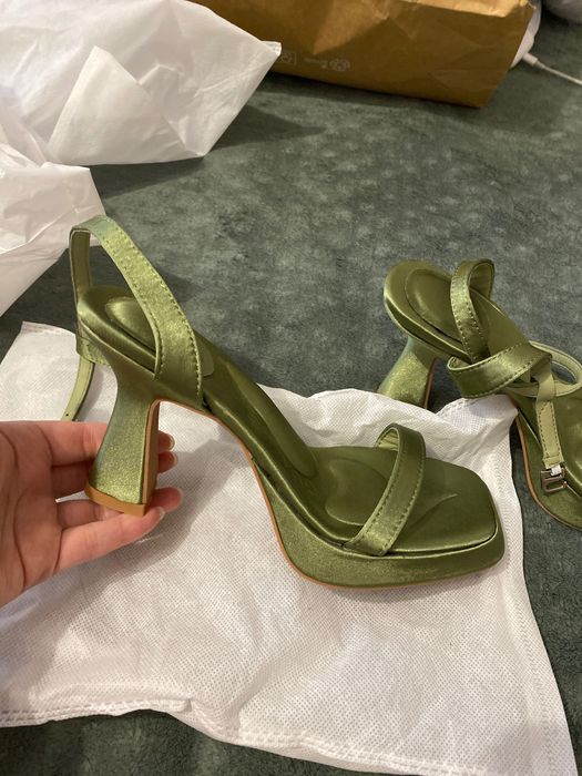 Туфли зеленые вечерние 36