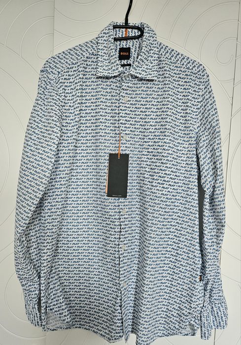 Риза в синьо "BOSS"